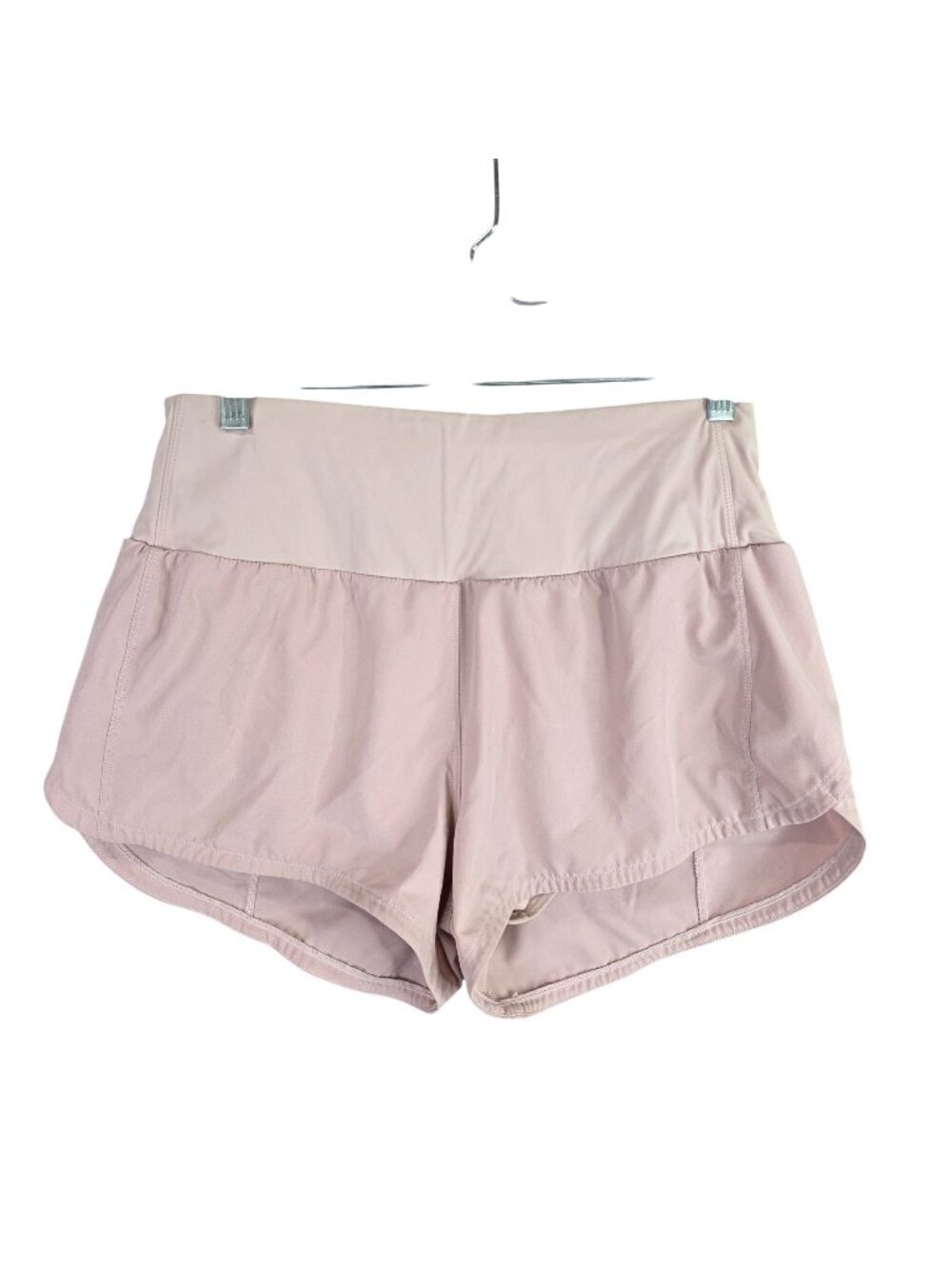 Womens High Rise Pink Athletic Running Shorts Built-In Liner 4" Inseam Size M
